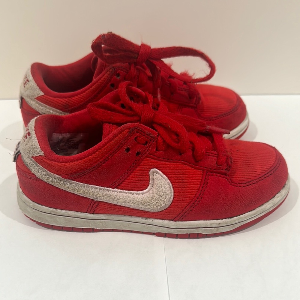 Nike Red Low-Top Sneakers with White Midsole 13c
